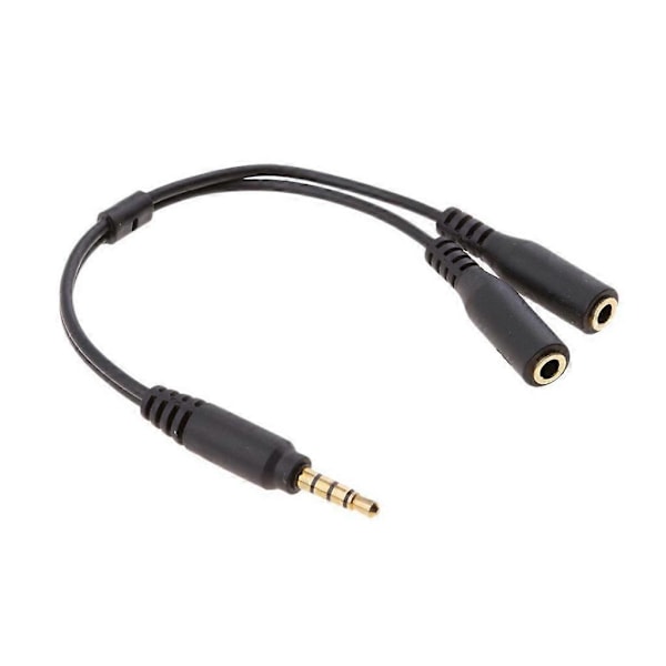 AUX Y-jakokaapeli 2,5 mm uros - 3,5 mm kaksois naaras audioadapteri