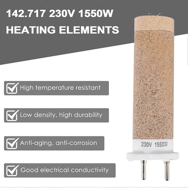 Uudet 142.717 230V 1550W keraamiset lämmityselementit TRIAC /TRIAC AT -laitteille