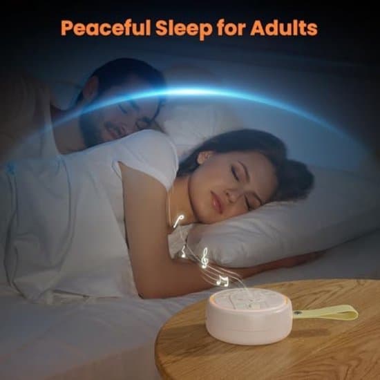 Portable Sleep Aid with Night Light - Noise - Sleep Aid - Sleep Device -