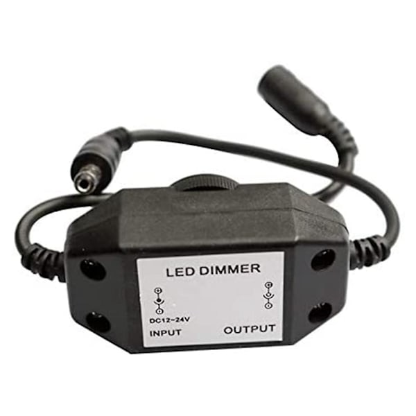 2 st DC12 V-24 V Mini Dimmer LED Ljusstyrka Dimmningsregulator för 3528 5050 5630 Enfärgad LED