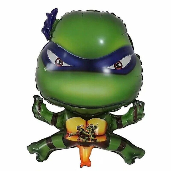 5 kpl Ninja Turtles -foliopallosarja, juhlatarvikkeet, syntymäpäiväkoristelu