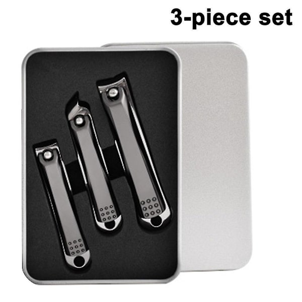 Nagelklippare set, bedace tånagelklippare och fingernagelklippare för män/kvinnor/barn, 3 st nagelklippare set