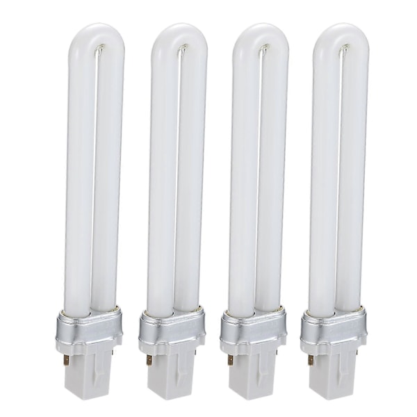 UV LED Lampe Rør Lyspære 9W Herdelampe Erstatning Dobbel Lys Kilde for Neglekunst Tørker