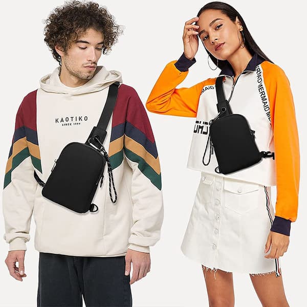 Udendørs Crossbody-Taske Sort