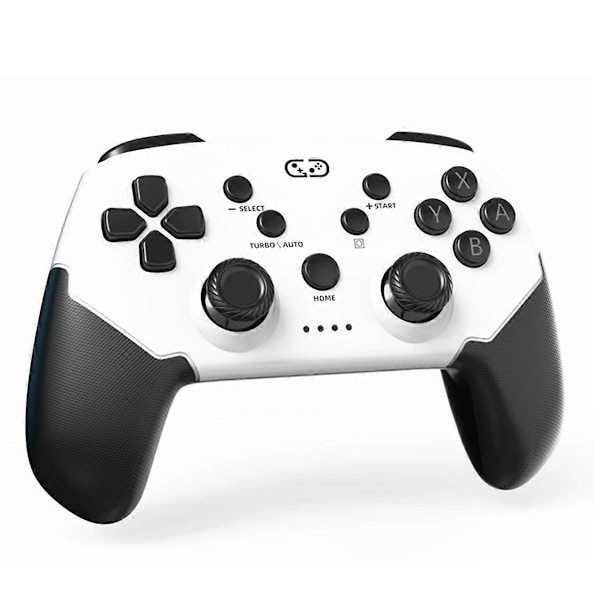 Switch Pro -ohjaimelle ohjelmoitavilla takapainikkeilla, valkoinen+musta