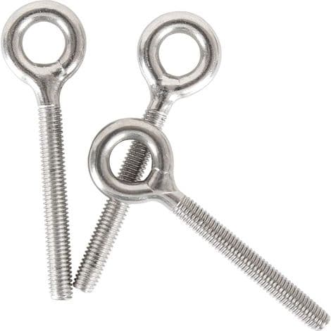 M10 304 Rustfrit Stål Lang Gevindstang Ringbolt 5 STK