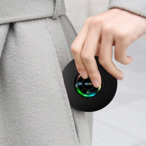 Waterproof Shower Speaker with RGB LED – Bluetooth Speaker with Suction Cup Blue