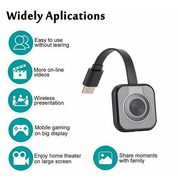 1080P HD TV Dongle Stick WiFi HDMI-kompatibel Projektor Trådløs Speilskjerm Display Adapter For Anycast Miracast iOS/Android 2025th