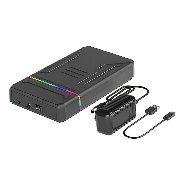 Kiintolevykotelo SATA - Type C -kiintolevykotelo LED-valolla ulkoiselle HDD:lle 2,5 3,5 tuuman kiintolevylle