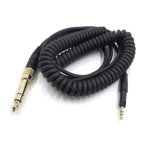 6,35 mm hodetelefonkabel med fjærbelastede kontakter for Sennheiser HD6DJ MIX HD8 HD7 HD598 HD2.30 HD598SE hodetelefoner