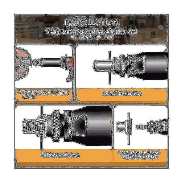 Mutter 100 stk 1/4in-20unc Rustfritt Stål 304 Overflate Flatt Hode Rivmutter Gjenget Innsatsmutter Knurlet Kropp