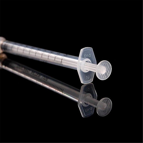 50-pack 1 ml sprutor med nålar - 25G 1 tums nålar, individuellt förseglade, laboratoriematerial