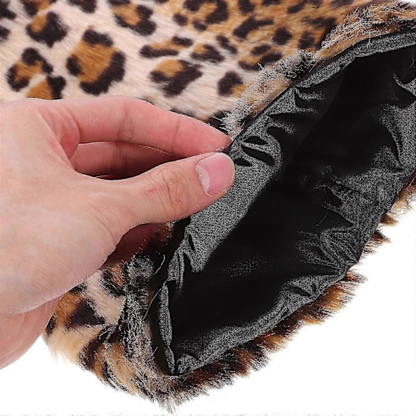40 cm Tekoturkis Säärystimet Pehmo Muoti Pitkät Säärystimet Saappaansuojukset Naisille Tytöille (Leopardikuvio) 2024THO