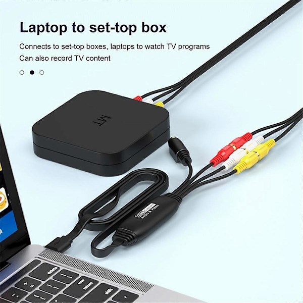 USB Video Capture til Digital Konverter USB 2.0 Video Audio Capture Kort til TV DVD Support System