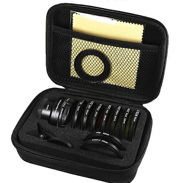 12-i-1 Telefonlins Set, Anti-Distortion, Vidvinkel, Makro, Polarisering, Ljusreducering, Gradientfilter