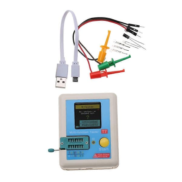 LCr T7 TFT Transistor Tester Fuld Farve Grafisk Display Multifunktionstest