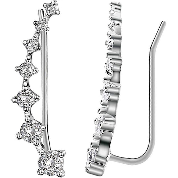 Örhängen för kvinnor, 7-stjärniga, Bergsklättring, Sterling Silver