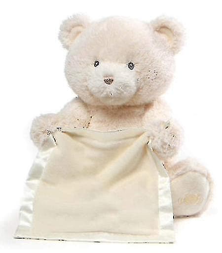 Talende og bevægende bamse, beige