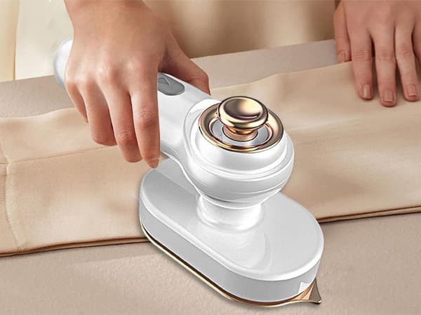 Mini Travel Iron - Portable Clothes Press with Swivel Handle