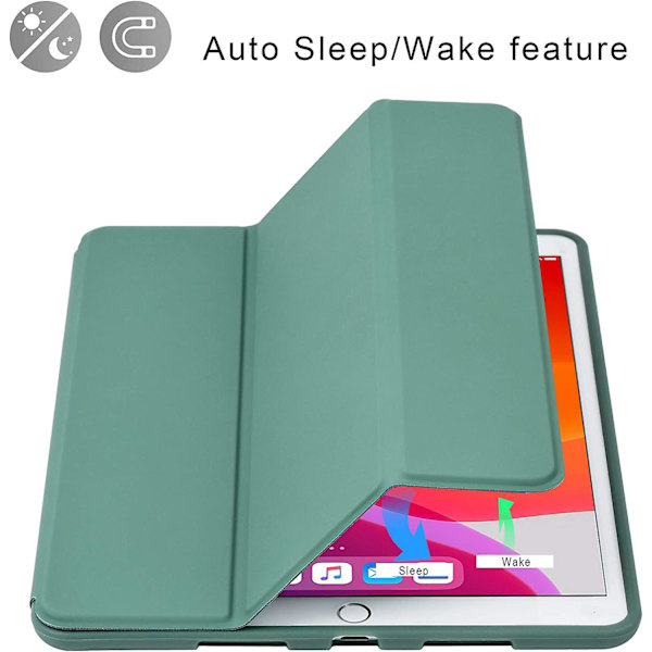 iPad 10.2 Fodral (9:e generationen 2021) & (8:e generationen 2020) & (7:e 2019) Auto Wake / Sleep Funktion Stående Omslag