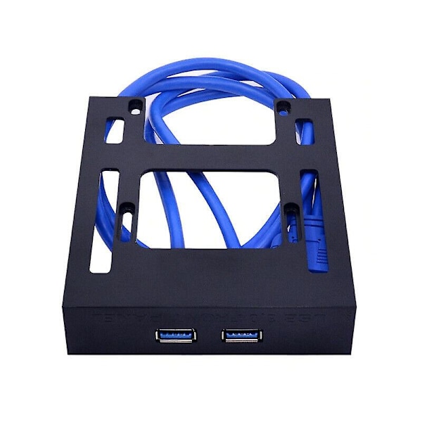 2 portar USB 3.0 frontpanel diskettstation 20 stift USB3.0 hub expansionskabel adapter plastfäste