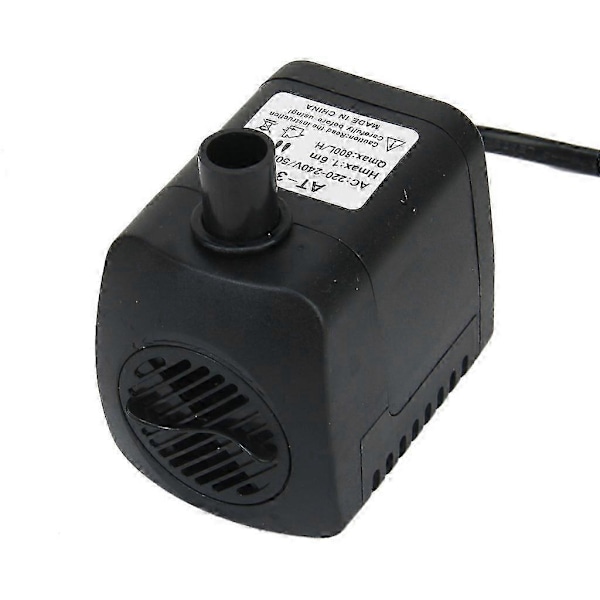 AC 220-240V 15W Dykpumpe Vandpumpe Dam Pumpe Akvarium EU Stik
