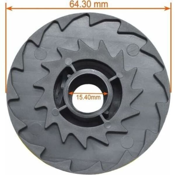 6 stk. erstatningstrådspoler for LIDL Parkside batteridrevet gresstrimmer (PRTA 20-Li, PRT 550, PRT 300) 1,6 mm, 2 x 4 m