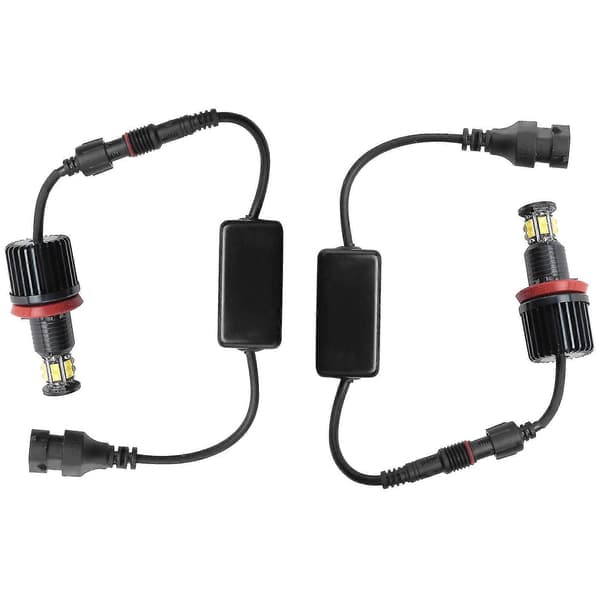 1 Par 120w 12led Bil Angel Eye Marker Strålkastare Glödlampor För E82 E90 E92 E60 E61 E63 E89 X6 H8
