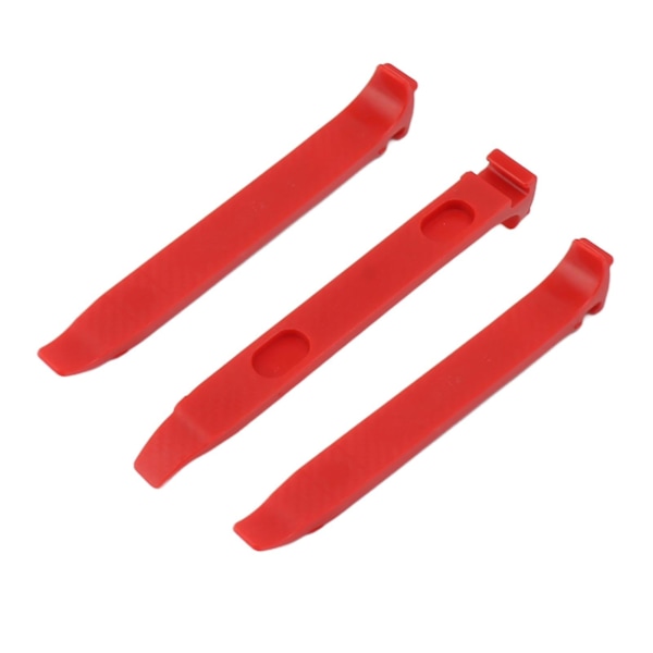Dækjernssæt til cykel - Rød 3 stk. PC Glasfiber Høj Styrke 16mm Bredere Ergonomisk Design Skridsikker