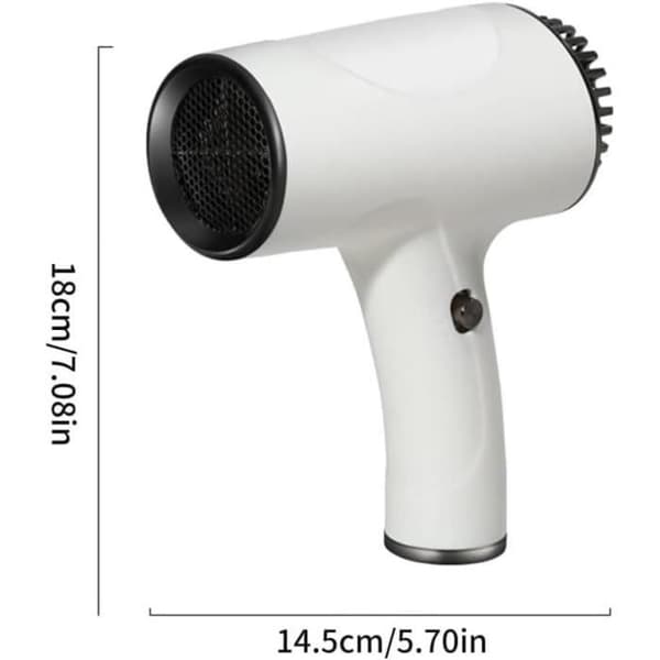 Hårtørrer - Trådløs model - 500W - USB genopladelig