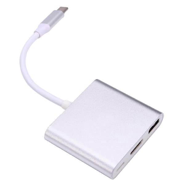 3 i 1 TYPE-C til -Kompatibel 4K Adapter Kabel Konverter Type-C til -Kompatibel USB HD Kabel Docking Station