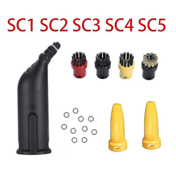 Yhteensopiva Sc1 Sc2 Sc3 Sc4 Sc5 Power Nozzle -höyrypuhdistajan pyöreän harjan imurin suuttimen puhdistusharja