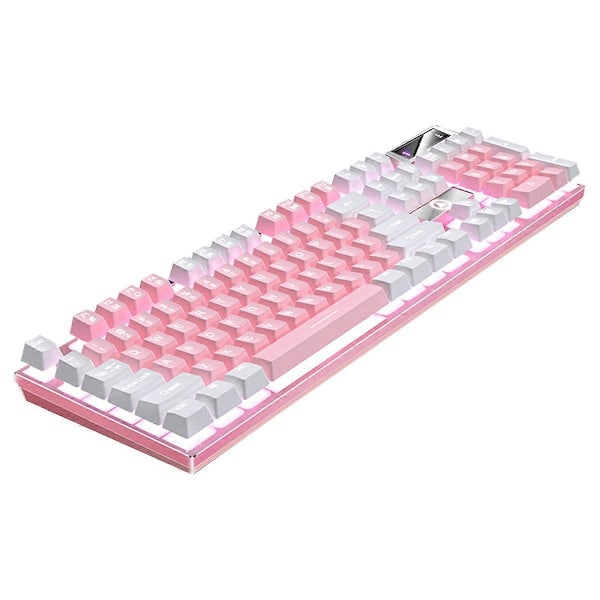 Gaming Tastatur 104 Taster RGB Tastatur Fuld Størrelse Tastatur Gaming Tilbehør 2025th