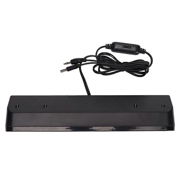 Trådbunden Högtalare 3,5mm Plugg HiFi Stereo Subwoofer USB-driven Bärbar Skrivbordshögtalare Lång Högtalare för TV Dator Laptop