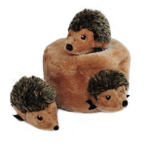 ZippyPaws Zippy Burrow Hundleksak, Igelkottslya, 1 st/Medium