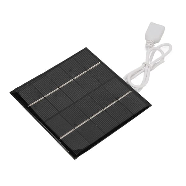 Mini USB Solcellepanel 1.2W 5V Lett Bærbar Polykrystallinsk Silisium for Mobiltelefoner