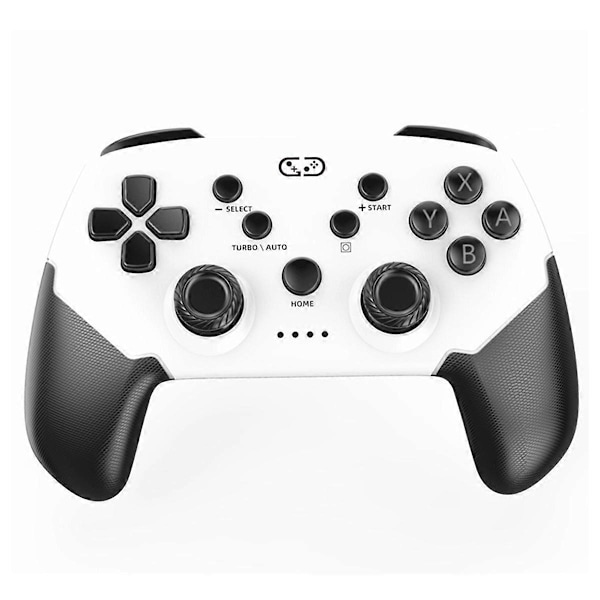 Switch Pro -ohjaimelle ohjelmoitavilla takapainikkeilla, valkoinen+musta