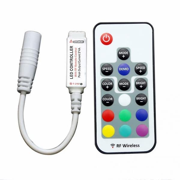 17-tasters Mini RF Trådløs LED Controller
