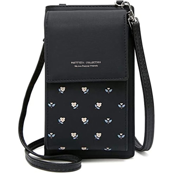 Naisten Crossbody Puhelinlaukku Nahkainen Kolikkopuhelinlompakko Mini Matkapuhelinlaukku Olkalaukku Hihnalla Ja Korttipaikoilla