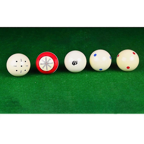 Billard Cue Ball Treningshjelp Treningskuler Med Standard Linjer Og Prikker Passer F
