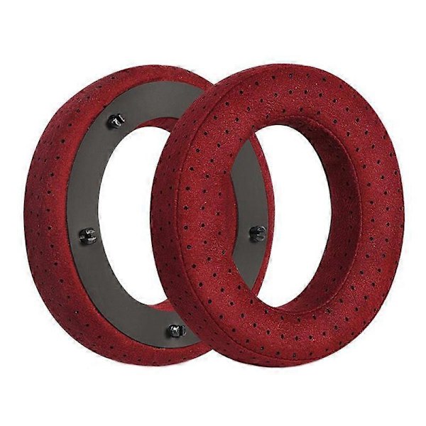Til Focal Clear MG Pro 2 stk. Læder Åndbart og Komfortabelt Headset Cover, Farve: Fiber Rød
