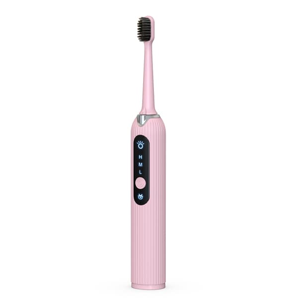 Electric Tooth Cleaning Set 8 Pieces Rose Pink