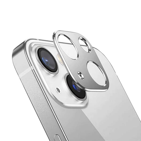 iPhone 13 Linsskydd Skydd för Kamera Kameralins Silver