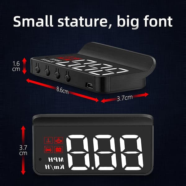 M3 Auto Obd2 Gps Head-up Display Elektronik Hud Projektor Digital Speedometer