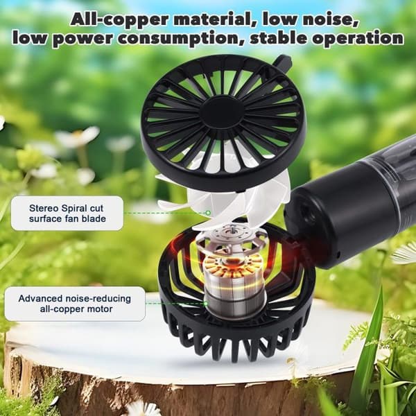 Bærbar tågeblæser - Mini - 4000mAh - 20ml tank - 4 hastigheder
