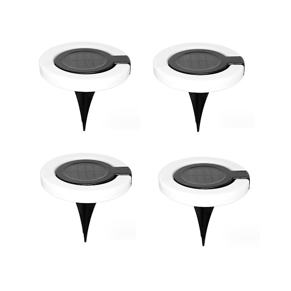 Solcellslampa för trädgård, vattentät vägglampa, underjordisk lampa, hopfällbar trappbelysning, nattlampa, landskapsdekoration