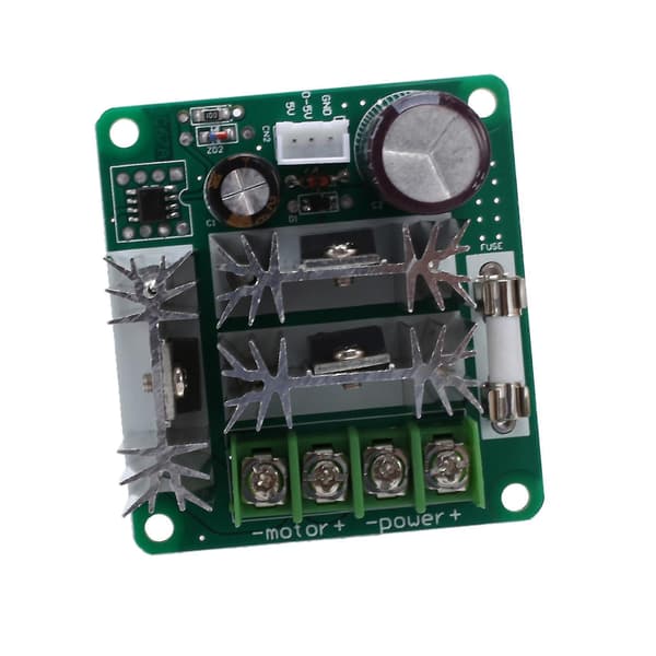2 stk DC 6V-90V Spenningsregulator DC Motor Hastighetsregulator 15A