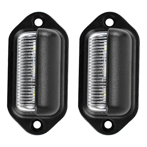 2x LED skiltlys belysning nummerskilt tilhenger universalt baklys 2025th