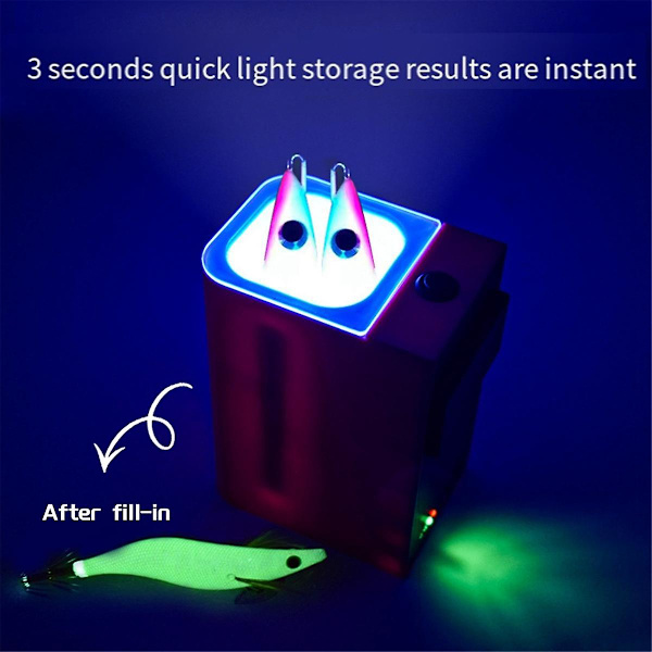 LED Jernplate Agn Fyllelys UV Paljett Agn Fyllelys Vanntett USB-Lading for Utendørs Fiske