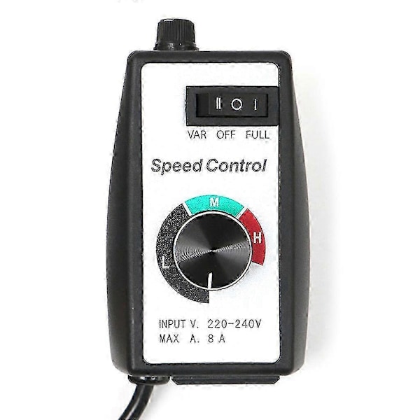 230V Trinløs Hastighedsregulator til EU-stik Ideel Ventilatorstyring & Lysdæmper